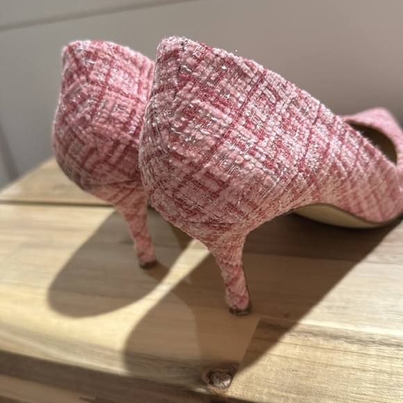 Charles David pink tweed kitten heel pumps size 6 - Picture 3 of 8